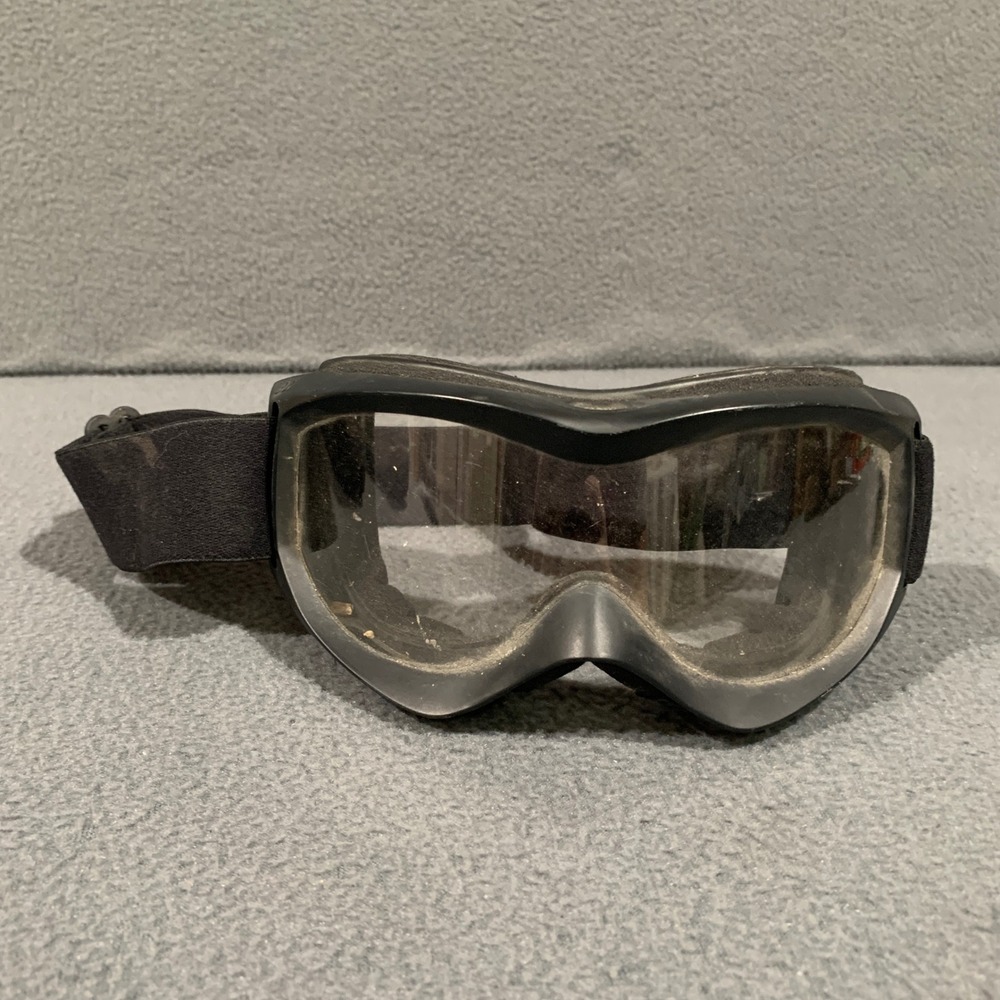Coleman Ski Snow ATV Riding Goggles Black Clear Lens Adjustable‎ Strap Adult